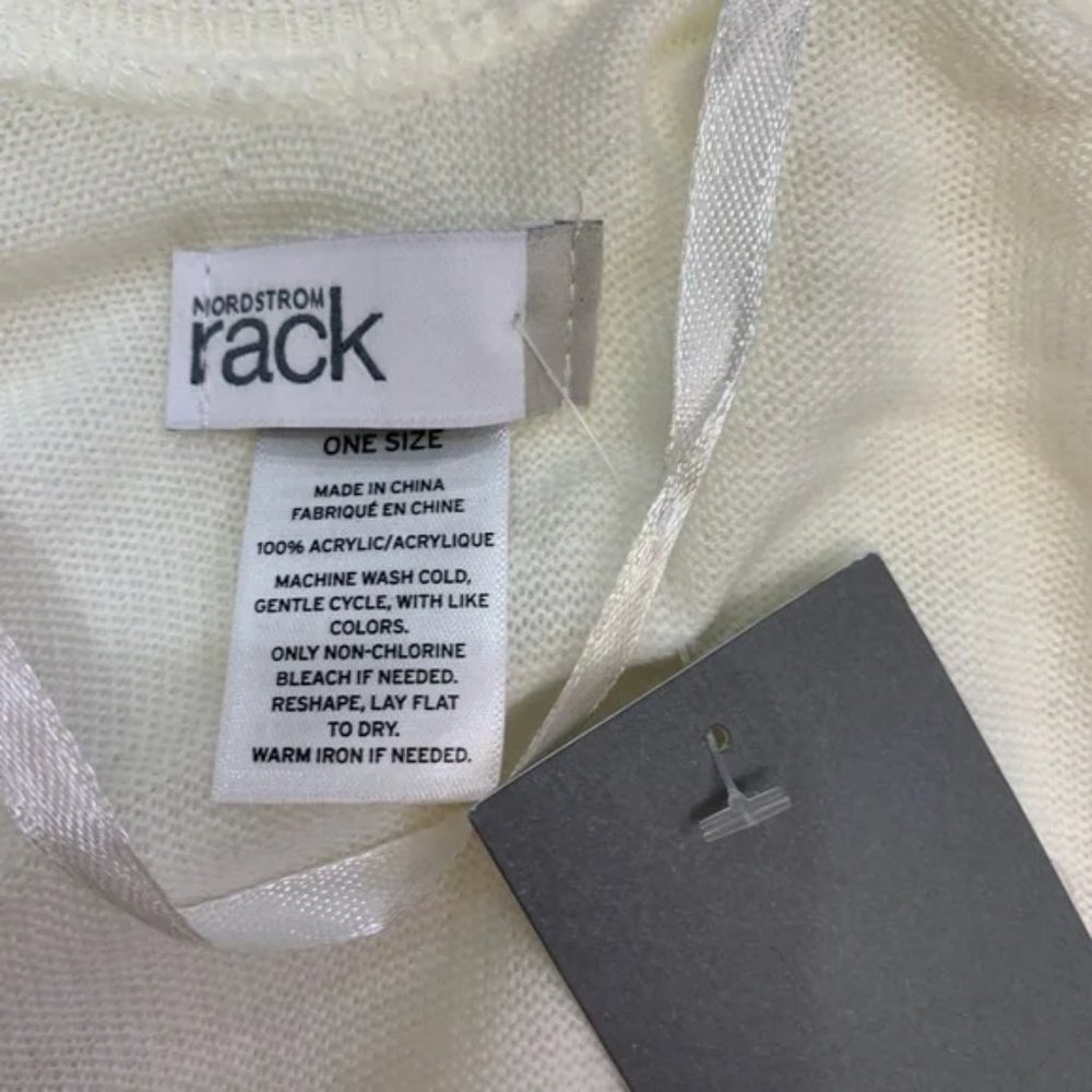 Nordstrom Rack Ruffle Trim Knit Ruana - Picture 4 of 5